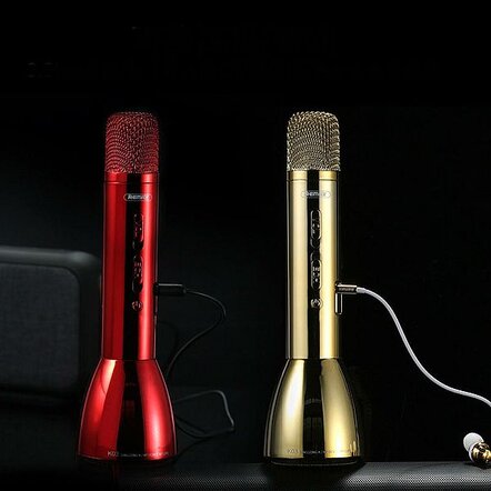 Караоке микрофон-колонка Remax RMK-K03 (AUX, Bluetooth, KTV)